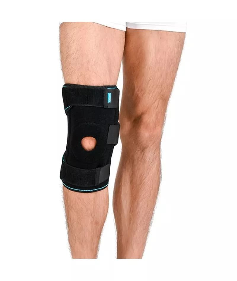 Ортез на колінний суглоб зі спіральними ребрами жорсткості універсальний Алком 4054