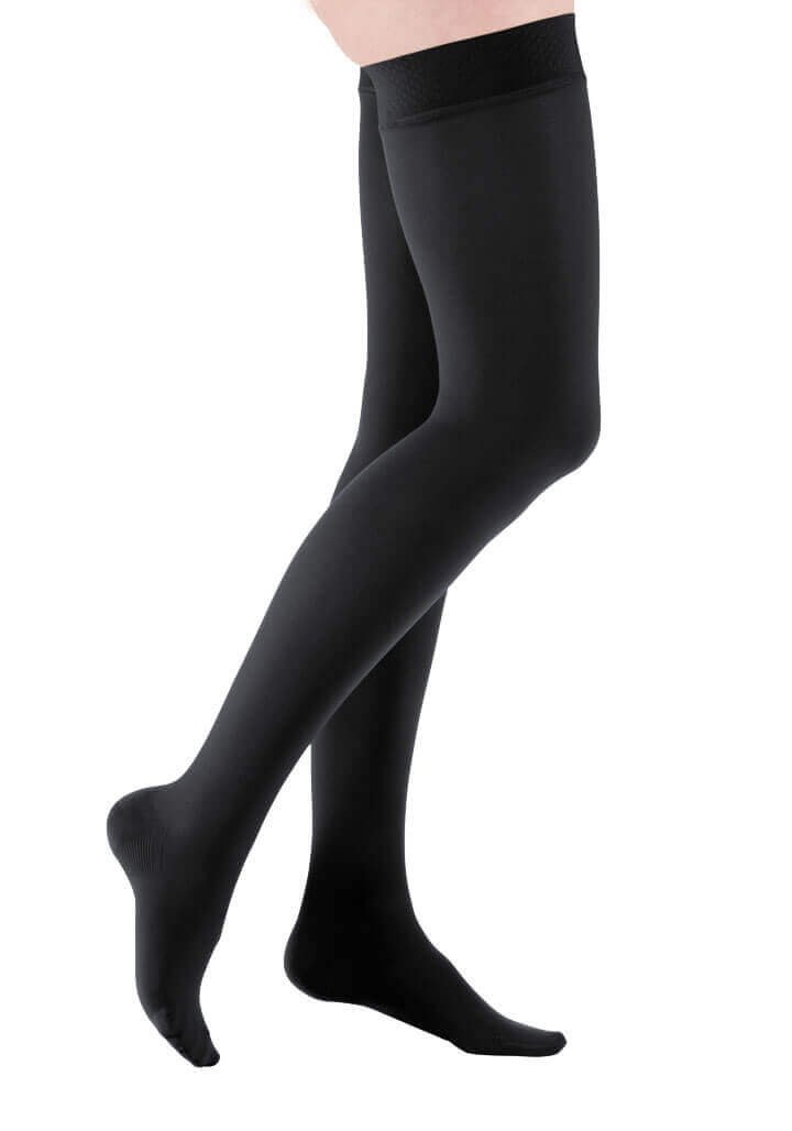 Панчохи компресійні Medi (Німеччина) mediven comfort (2 клас компресії) чорні, довгі, закритий носок, розмір 2