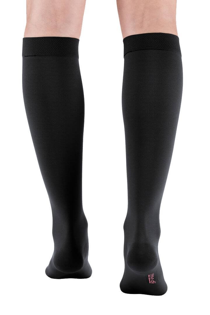 Гольфи компресійні Medi (Німеччина) mediven comfort (1 клас компресії) чорні, довгі, закритий носок, розмір 1